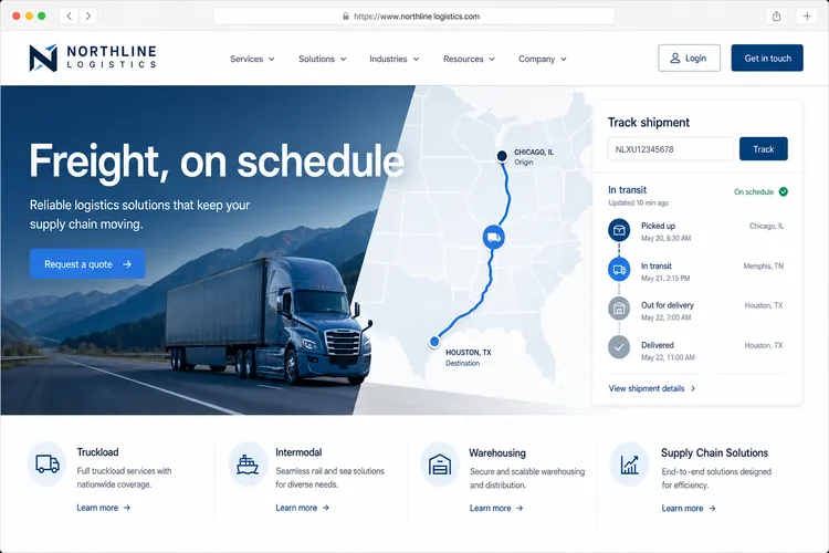Atlas Logistics website built white-label by Next Level Devs