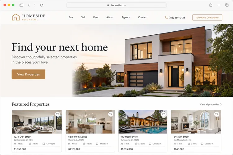 Cedar Park Realty website built white-label by Next Level Devs