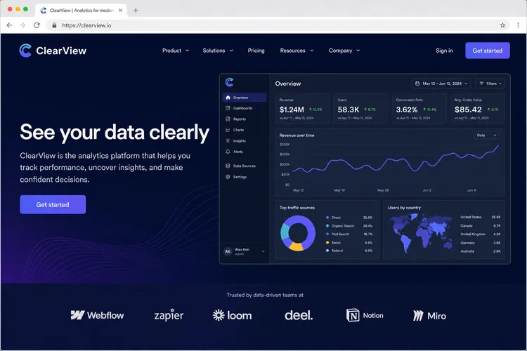 Lumen Analytics website built white-label by Next Level Devs